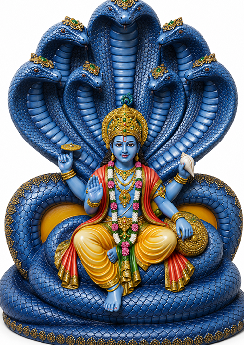 Blue Vishnu Sheshnag setup