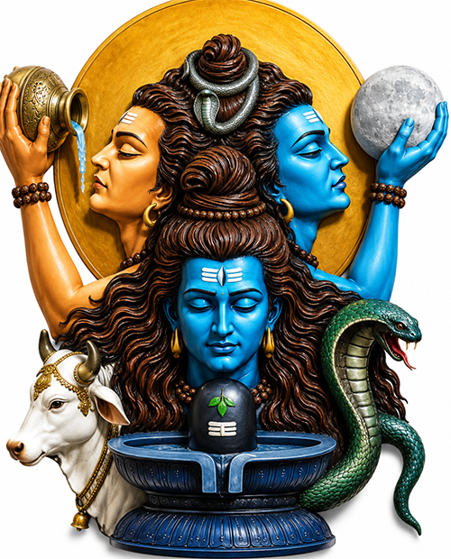 Mahadev trinity backdrop