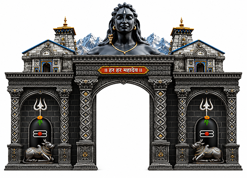 Stone fort entrance backdrop